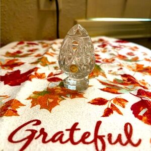 Vintage Bleikistall Crystal Egg